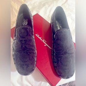 MEN'S LENS GANCINI FABRIC LOAFERS
IN NERO ARGENTO